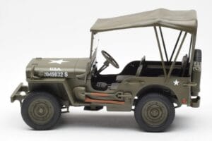 Jeep Willys Med Presenning UT Models 1:18 180149002 Metal — billede 3 af 6