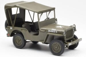 Jeep Willys Med Presenning UT Models 1:18 180149002 Metal — billede 4 af 6