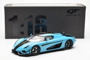 Koenigsegg Regera Baby Blå GT Spirit 1:18 GT881 Resin — billede 6 af 6