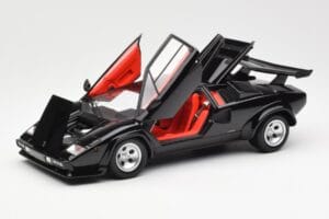 Lamborghini Countach LP 5000 Quattrovalvole Sort Kyosho 1:18 08320BK Metal — billede 2 af 8