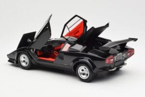 Lamborghini Countach LP 5000 Quattrovalvole Sort Kyosho 1:18 08320BK Metal — billede 5 af 8