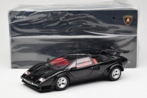 Lamborghini Countach LP 5000 Quattrovalvole Sort Kyosho 1:18 08320BK Metal — billede 8 af 8