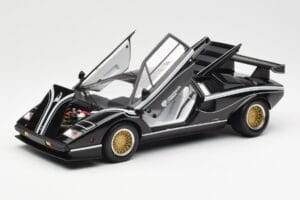 Lamborghini Countach LP 500R Sort Kyosho 1:18 08320C Metal — billede 2 af 8