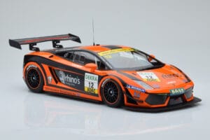 Lamborghini Gallardo LP600+ GT3 Rhinos Leipert Motorsport #12 A. Petrishin / D. Leiper ADAC GT Masters 2011 Minichamps 1:18 1 — billede 4 af 6