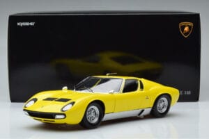 Lamborghini Miura SV Gul Kyosho 1:18 08317Y Metal — billede 11 af 11