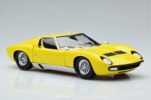 Lamborghini Miura SV Gul Kyosho 1:18 08317Y Metal — billede 6 af 11