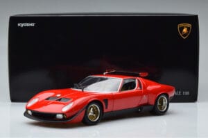 Lamborghini Miura SVR Rød Kyosho 1:18 08319RBK Metal — billede 9 af 9