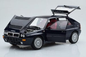 Lancia Delta HF Integrale Club Italia Blå Kyosho 1:18 08343SC Metal — billede 2 af 8
