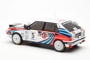 Lancia Delta Integrale 16V #5 J. Kankkunen / J. Piironen Rally Safari 1990 IXO 1:18 18RMC139C Metal — billede 5 af 6