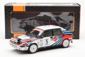 Lancia Delta Integrale 16V #5 J. Kankkunen / J. Piironen Rally Safari 1990 IXO 1:18 18RMC139C Metal — billede 6 af 6