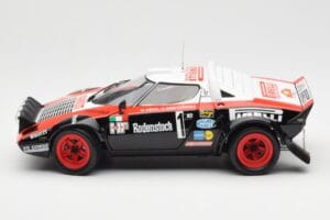Lancia Stratos HF #1 Hunsruck Rally 1978 Kyosho 1:18 08130D Metal — billede 4 af 8