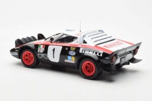 Lancia Stratos HF #1 Lancia Pirelli W. Rohrl / C. Geistdorfer Winners Dynabit Saarland Rallye 1978 Minichamps 1:18 155781701  — billede 5 af 6