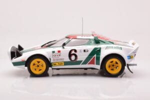 Lancia Stratos HF #6 B. Waldegård / H. Thorszelius Rally Monte Carlo 1976 IXO 1:18 18RMC162B Metal — billede 3 af 6