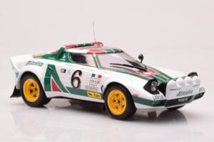 Lancia Stratos HF #6 B. Waldegård / H. Thorszelius Rally Monte Carlo 1976 IXO 1:18 18RMC162B Metal — billede 4 af 6