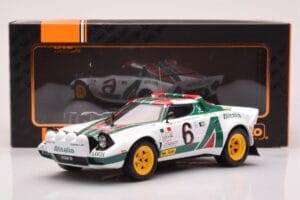 Lancia Stratos HF #6 B. Waldegård / H. Thorszelius Rally Monte Carlo 1976 IXO 1:18 18RMC162B Metal — billede 6 af 6