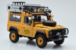 Land Rover Defender 90 Camel Trophy Borneo 1985 Almost Real 1:18 810213 Metal — billede 6 af 8