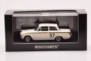 Lotus Cortina Mk1 #57 J. Clark Crystal Palace Winner 1964 Minichamps 1:43 400648257 Metal — billede 4 af 4