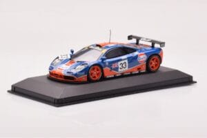 McLaren F1 GTR #33 Gulf Racing R. Bellm / M. Weaver / J-J. Lehto 24 Hours of Le Mans 1996 Minichamps 1:43 530164333 Metal — billede 2 af 4