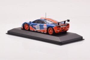 McLaren F1 GTR #33 Gulf Racing R. Bellm / M. Weaver / J-J. Lehto 24 Hours of Le Mans 1996 Minichamps 1:43 530164333 Metal — billede 3 af 4