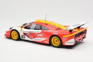 McLaren F1 GTR #40 J. O'Rourke / M. Sugden / P. Auberlein EMI 24 Hours of Le Mans 1996 UT Models 1:18 39820 Metal — billede 5 af 6