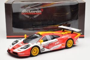 McLaren F1 GTR #40 J. O'Rourke / M. Sugden / P. Auberlein EMI 24 Hours of Le Mans 1996 UT Models 1:18 39820 Metal — billede 6 af 6