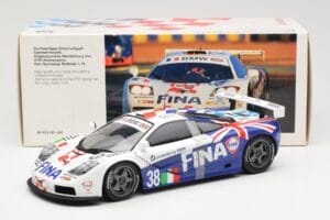 McLaren F1 GTR #38 M. Duez / M. Soper / E. Lafitte Team Bigazzi 24 Hours of Le Mans 1996 UT Models 1:18 80439421484 Metal — billede 6 af 6