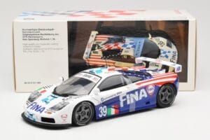 McLaren F1 GTR #39 N. Piquet / J. Cecotto / D. Sullivan Team Bigazzi 24 Hours of Le Mans 1996 UT Models 1:18 80439421485 Meta — billede 6 af 6