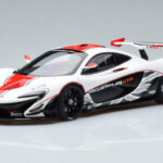 McLaren P1 GTR Højglans Hvid Med Røde Striber AUTOart 1:18