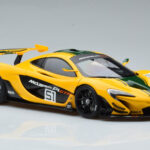 McLaren P1 GTR Gul Med Grønne Striber AUTOart 1:18 - image 5 of 7