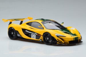 McLaren P1 GTR Gul Med Grønne Striber AUTOart 1:18 81544 Komposit — billede 5 af 7