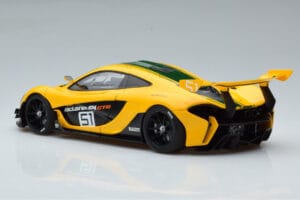 McLaren P1 GTR Gul Med Grønne Striber AUTOart 1:18 81544 Komposit — billede 6 af 7