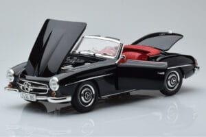 Mercedes 190 SL W121 Cabriolet Sort Minichamps 1:18 100037030 Metal — billede 2 af 8