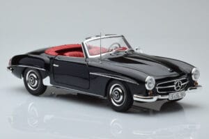 Mercedes 190 SL W121 Cabriolet Sort Minichamps 1:18 100037030 Metal — billede 5 af 8