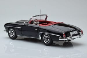 Mercedes 190 SL W121 Cabriolet Sort Minichamps 1:18 100037030 Metal — billede 6 af 8