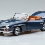 Mercedes 190 SL W121 Roadster Blå Norev 1:18 - image 2 of 8
