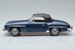 Mercedes 190 SL W121 Roadster Blå Norev 1:18 B66040625 Metal — billede 4 af 8