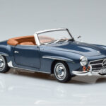 Mercedes 190 SL W121 Roadster Blå Norev 1:18 - image 6 of 8