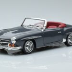 Mercedes 190 SL W121 Roadster Grå Norev 1:18 183402 Metal