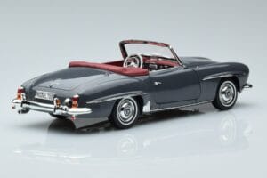 Mercedes 190 SL W121 Roadster Grå Norev 1:18 183402 Metal — billede 3 af 8