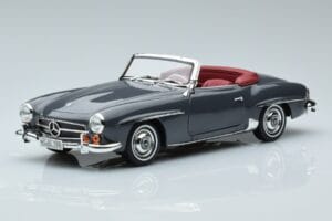 Mercedes 190 SL W121 Roadster Grå Norev 1:18 183402 Metal