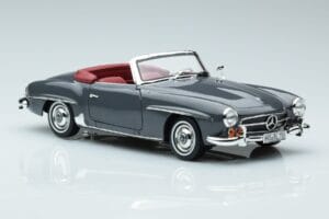 Mercedes 190 SL W121 Roadster Grå Norev 1:18 183402 Metal — billede 5 af 8