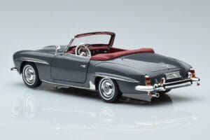 Mercedes 190 SL W121 Roadster Grå Norev 1:18 183402 Metal — billede 6 af 8
