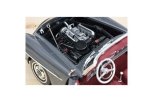 Mercedes 190 SL W121 Roadster Grå Norev 1:18 183402 Metal — billede 7 af 8