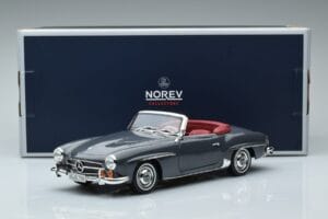 Mercedes 190 SL W121 Roadster Grå Norev 1:18 183402 Metal — billede 8 af 8