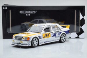 Mercedes 190E 2.5-16 W201 EVO 1 Jet #16 F. Biela Team Ms-Jet Racing DTM 1990 Minichamps 1:18 155903616 Metal — billede 6 af 6