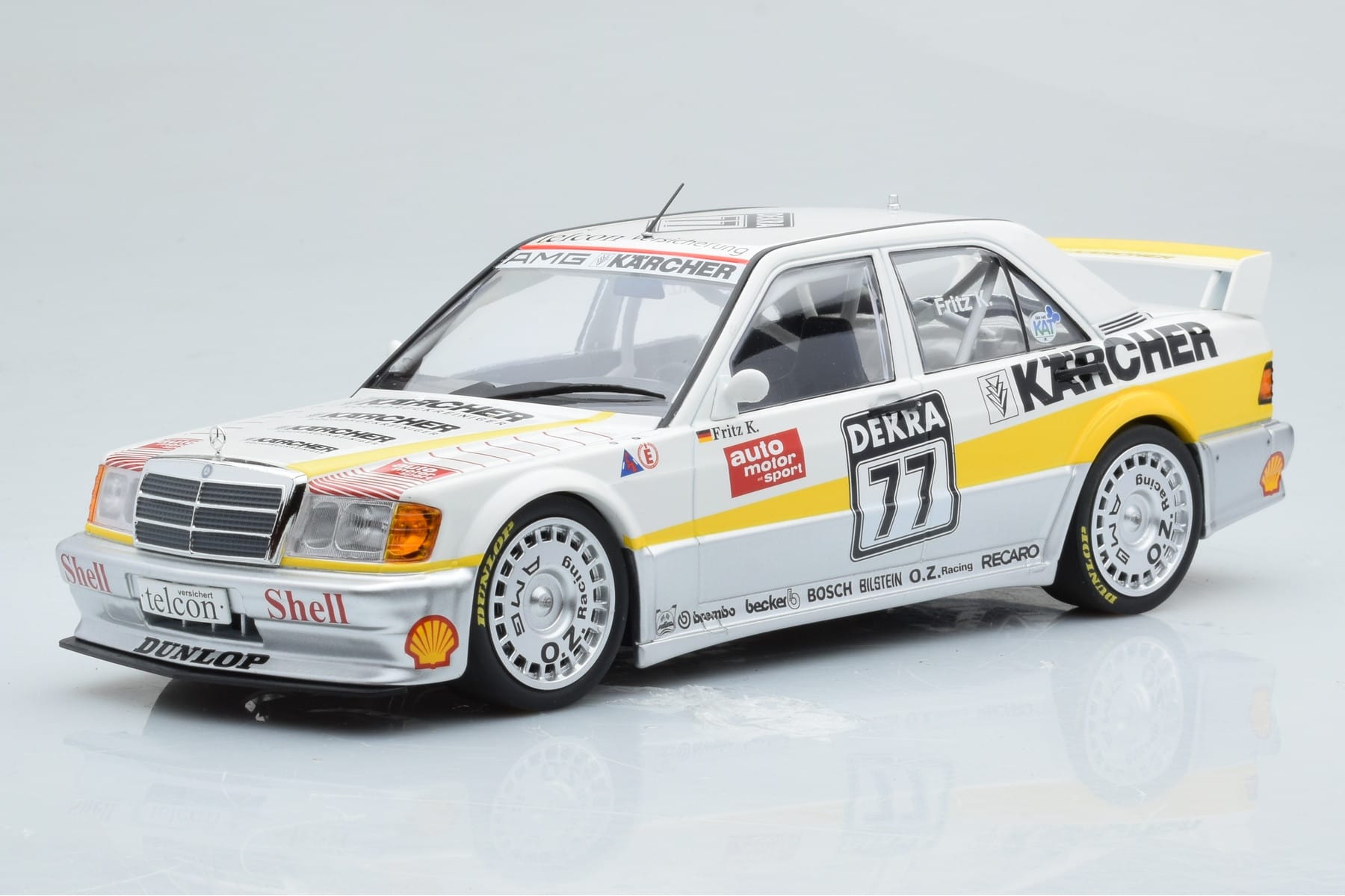Mercedes 190E 2.5-16 W201 EVO 1 Karcher #77 F. Kreutzpointer Team AMG-Mercedes DTM 1990 Minichamps 1:18 155903677 Metal
