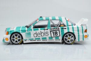 Mercedes 190E 2.5-16 W201 EVO 2 Debis #18 F. Giroix Team Zackspeed DTM 1991 Minichamps 1:18 155913618 Metal — billede 3 af 6