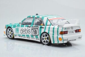 Mercedes 190E 2.5-16 W201 EVO 2 Debis #18 F. Giroix Team Zackspeed DTM 1991 Minichamps 1:18 155913618 Metal — billede 5 af 6