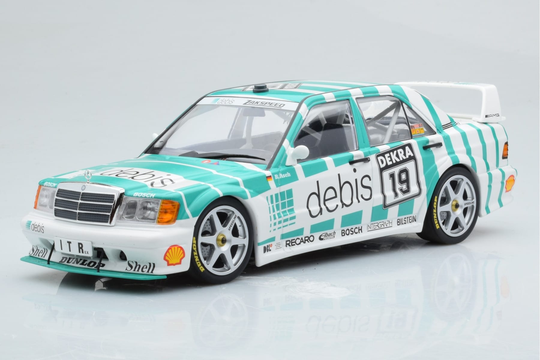 Mercedes 190E 2.5-16 W201 EVO 2 Debis #19 R. Asch Team Zackspeed DTM 1991 Minichamps 1:18 155913619 Metal