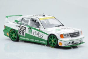 Mercedes 190E 2.5-16 W201 EVO 2 Debis #88 B. Schneider Team Zackspeed DTM 1991 Minichamps 1:18 155913688 Metal — billede 4 af 6